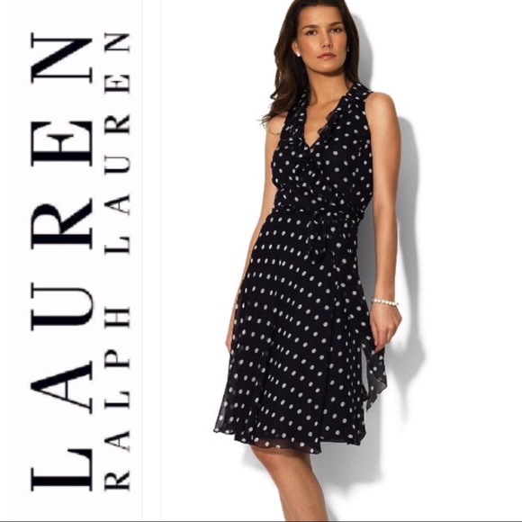 ralph lauren dot dress